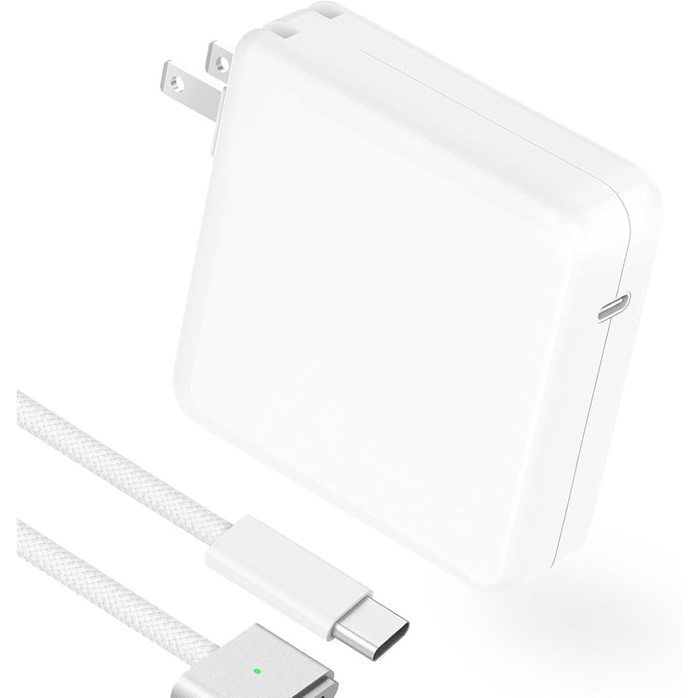 Bbabybling 96W USB C power adapter front view with folded prongs