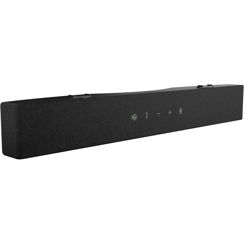 Dell SP3022 USB Computer Speaker front view in platinum silver showing sleek mini soundbar design for professional workstations.