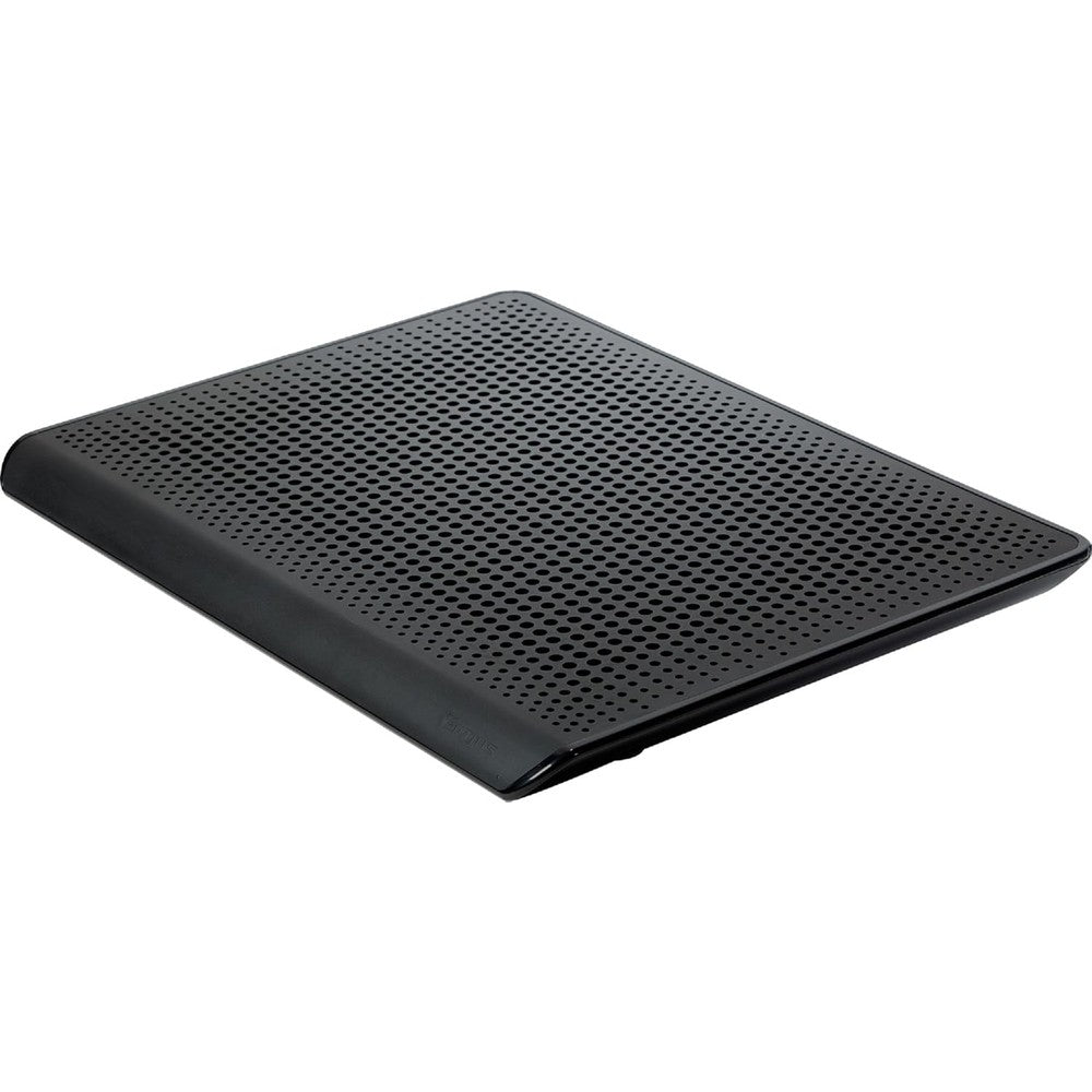 Targus HD3 Gaming Chill Mat laptop cooling pad front view showing black perforated aluminum grill
