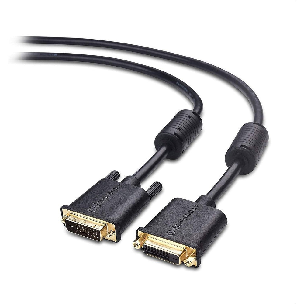 Cable Matters DVI-D Dual Link Extension Cable 6 Feet front view