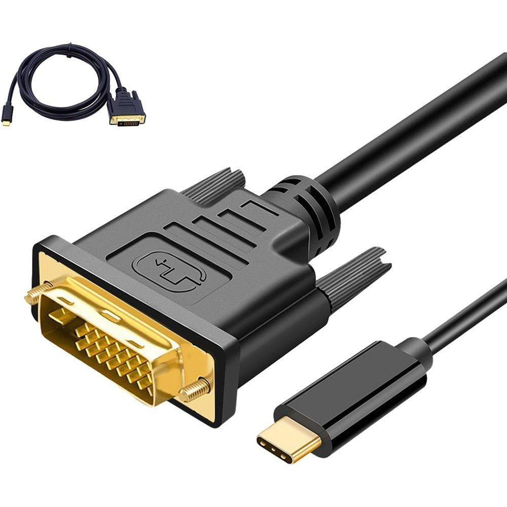 LBSC USB-C to DVI Cable 3FT front view