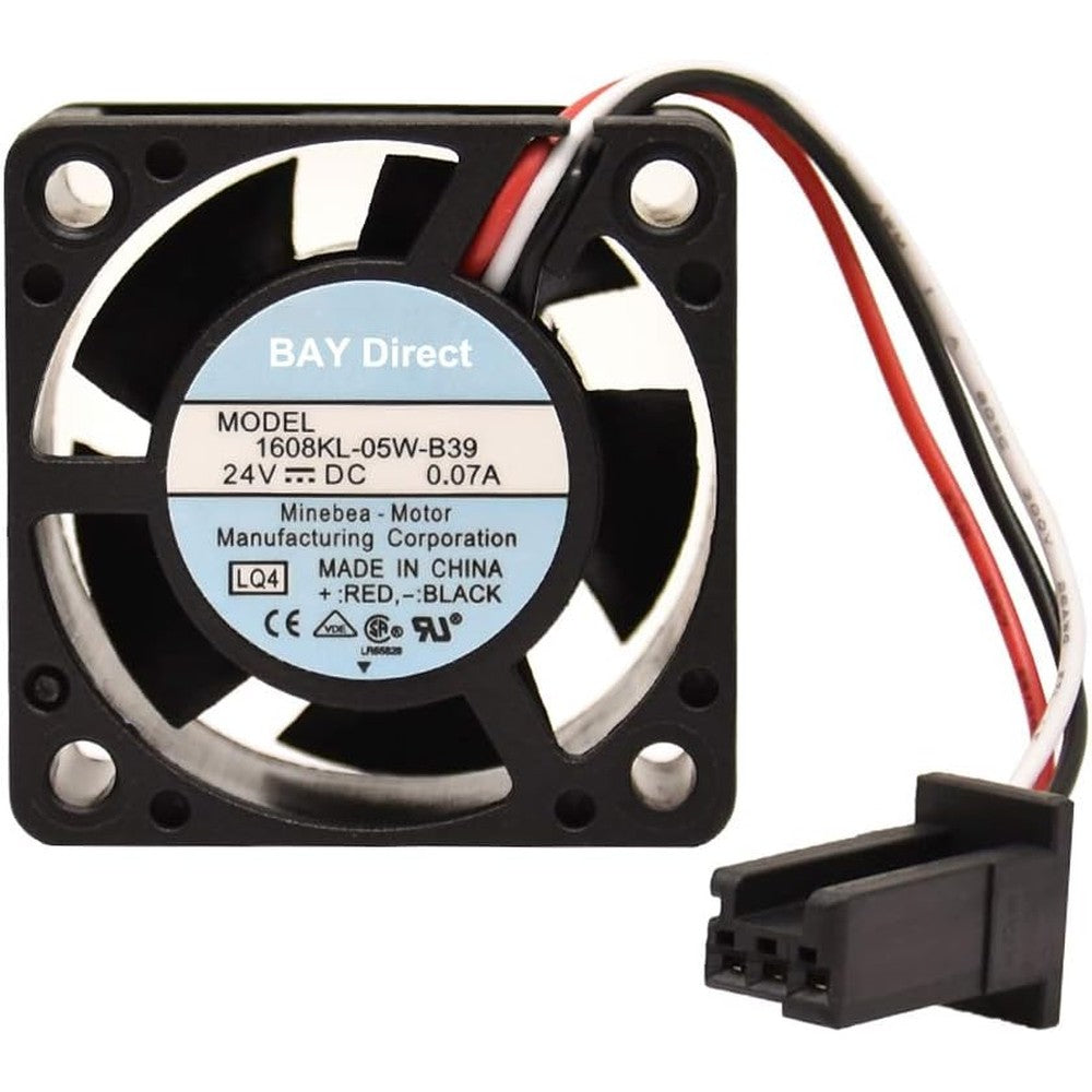 BAY Direct cooling fan front view showing three-wire connection