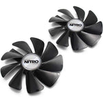 NNL replacement VGA graphics card cooling fan set front view showing black dual fans
