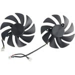 InRobert graphics card replacement fan front view showing clean black fan blades and central product labeling.