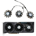 LTANDBR 75mm graphics card cooler fan replacement front view showing triple fan layout for desktop GPU cooling.