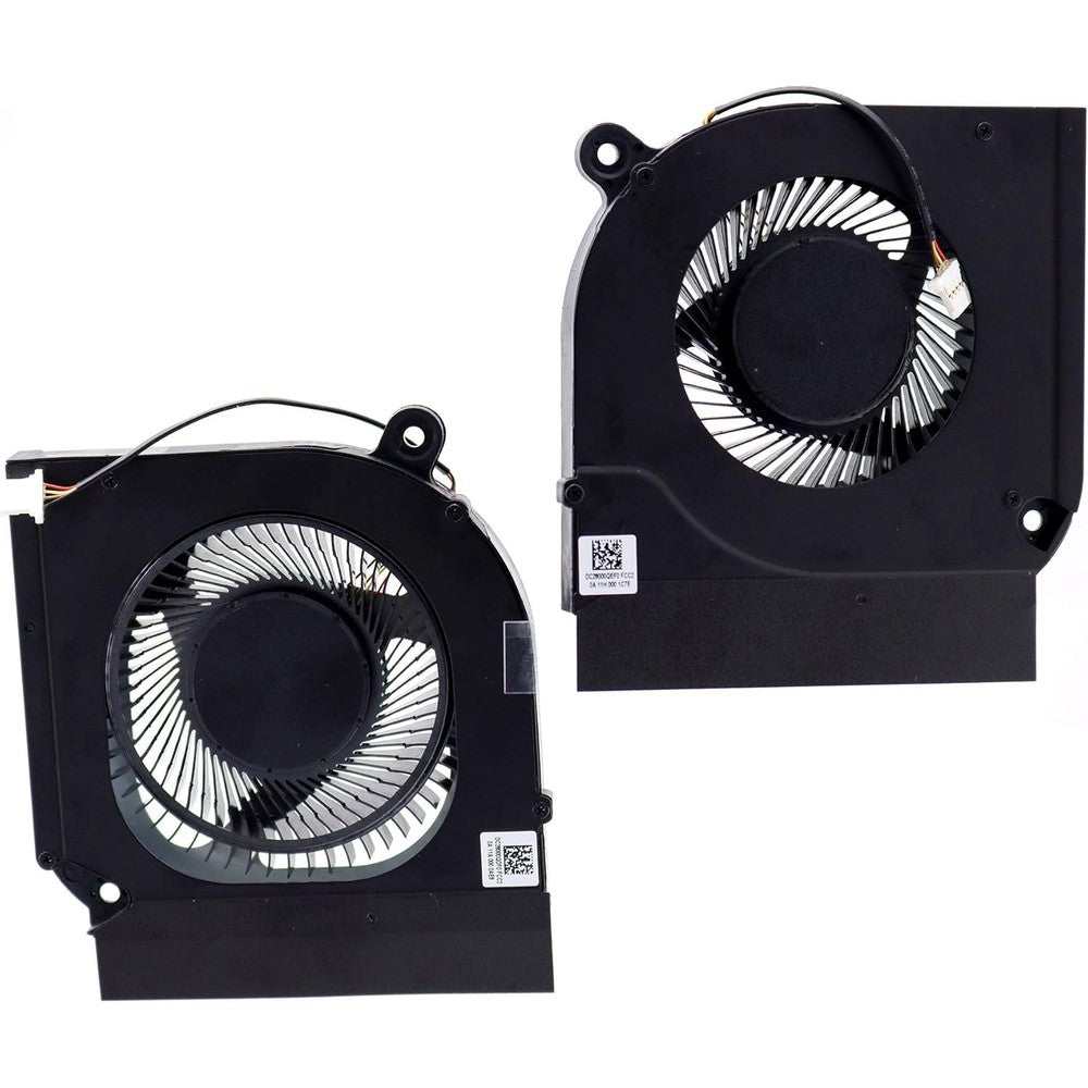 Deal4GO CPU and GPU cooling fan set front view showing dual internal laptop fans.