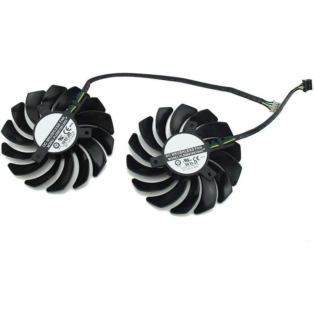 NNL graphics card cooling fan set showing front view of the eighty-seven millimeter multi-blade design for GPU repair.