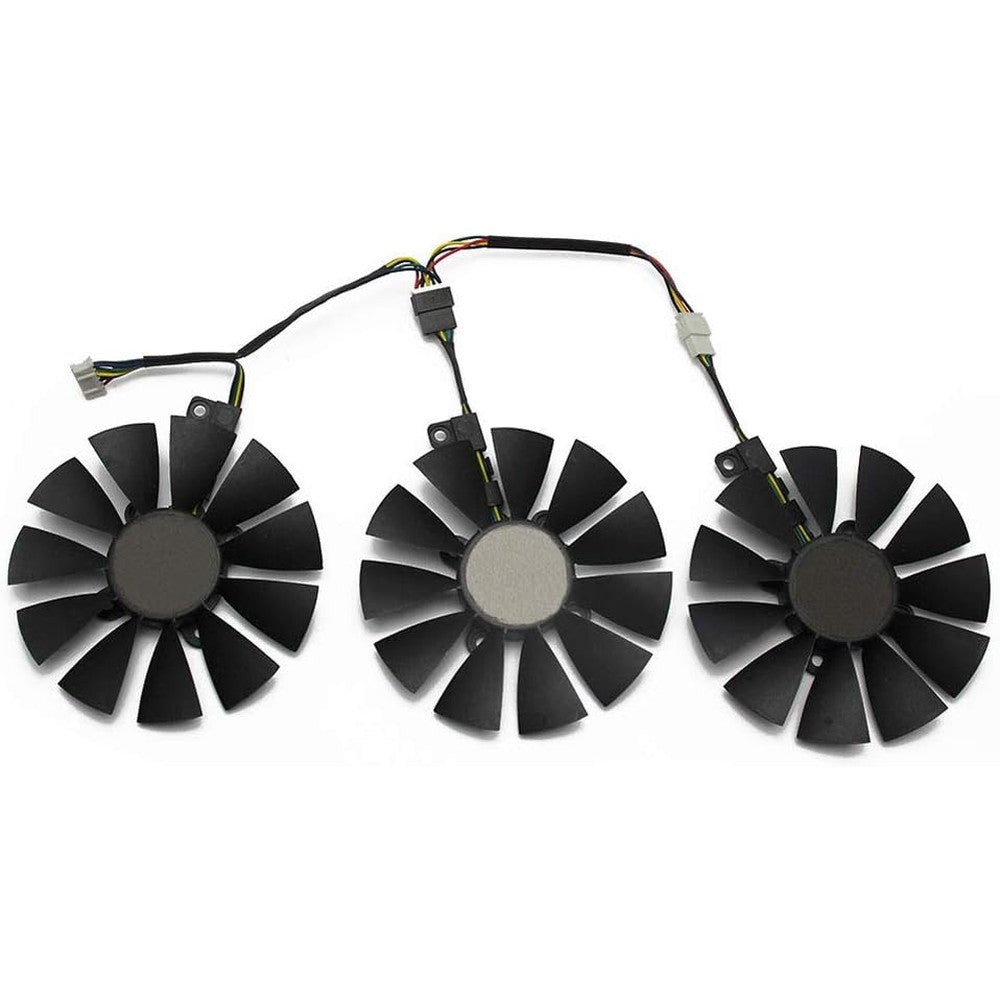 NNL T129215SU replacement graphics card cooling fan triple set front view