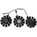 NNL T129215SU replacement graphics card cooling fan triple set front view