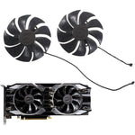 LTANDBR 87mm GPU cooling fan front view showcasing black multi-blade design for graphics cards.