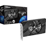 ASRock Intel Arc A380 Challenger ITX graphics card retail packaging box front view showcasing authentic USA imported branding.