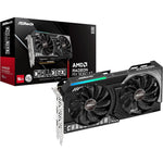 ASRock Radeon RX 9060 XT Challenger graphics card front view showing dual fans