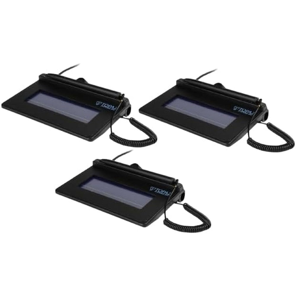 Topaz Systems electronic signature pad front view showing pressure sensitive signing surface