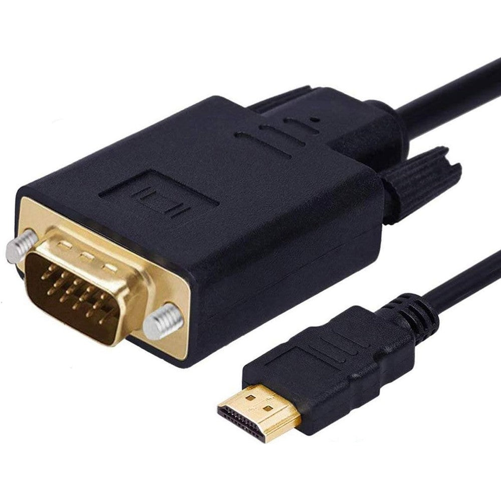 Wonlyus HDMI to VGA cable front view showing gold-plated connectors.