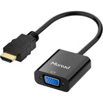 Moread HDMI to VGA adapter front view showing gold-plated connector