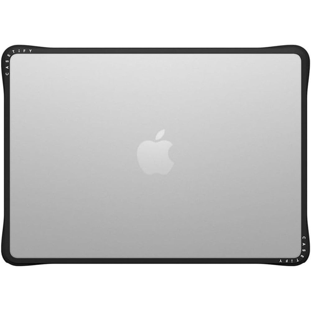 CASETiFY Impact MacBook Air 13.6 Case clear black protective shell front view
