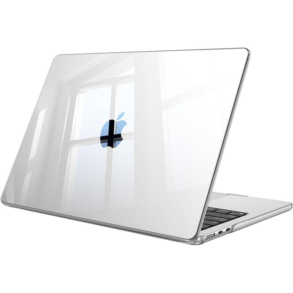 Fintie clear hard shell case front view showing transparent laptop cover protection