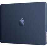 EooCoo MacBook Air 13 inch case front view showing sleek matte protective cover in midnight clear color