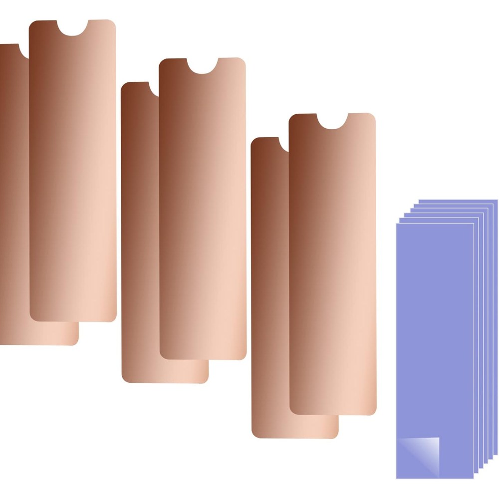 SGTKJSJS NVMe M.2 laptop copper heatsink kit front view showing the six pure copper thermal plates arranged neatly.