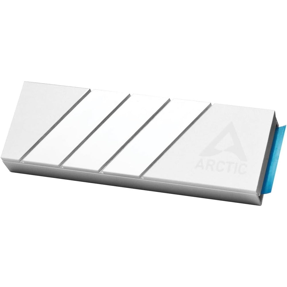 ARCTIC M2 Pro SSD heatsink cooler silver front view showcasing the premium aluminium body.