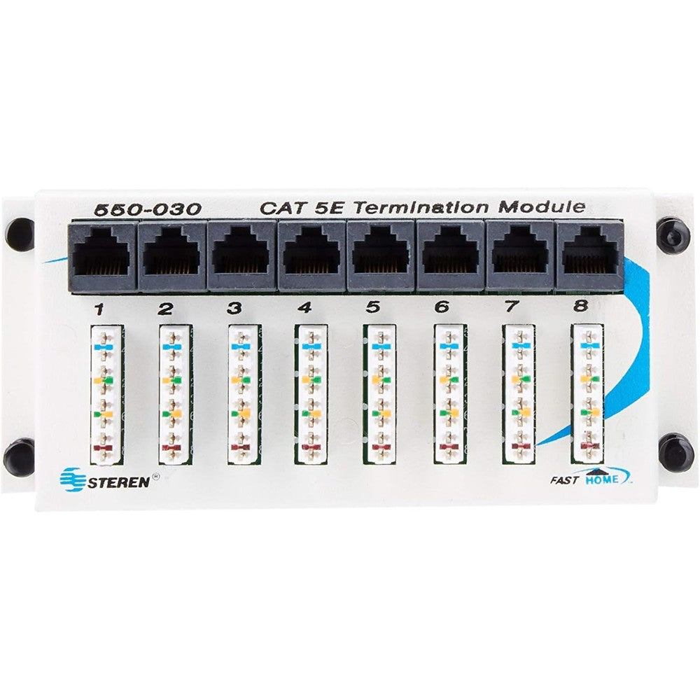 Steren 8 Port Network Hub front view for home networking