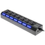 Parts Express 7 Port USB 2.0 Hub front view