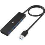 Tymyp 4 Port USB 3.0 Hub front view for laptop connectivity