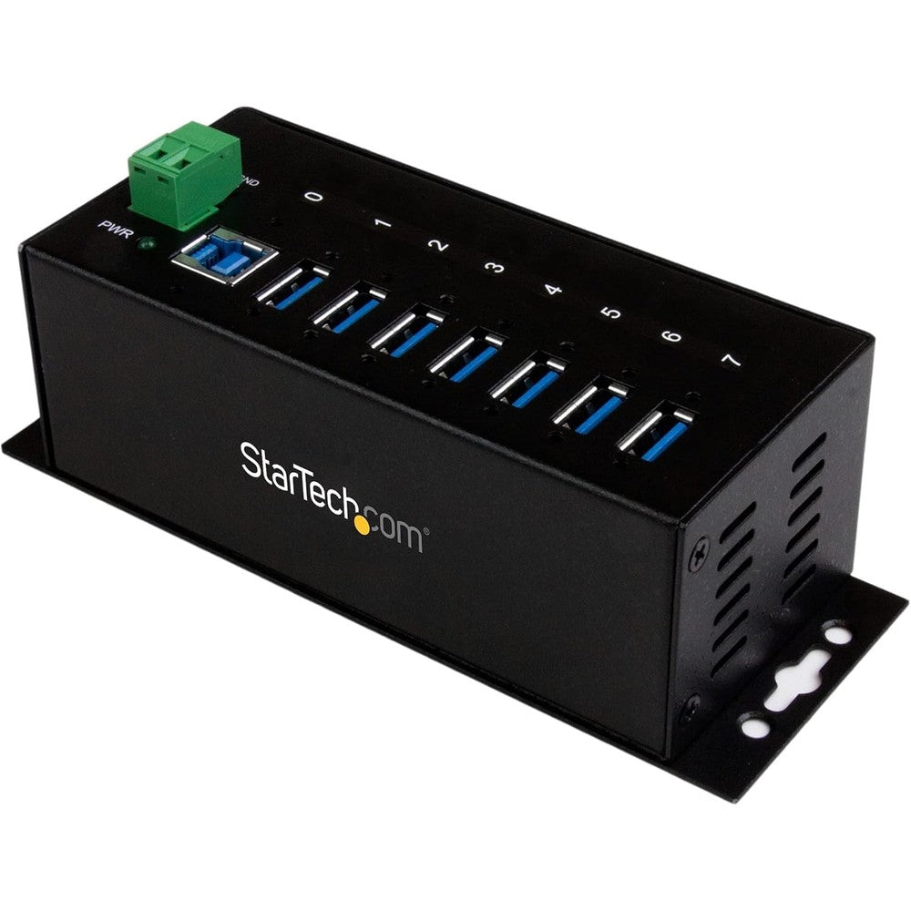 StarTech.com 7-Port Industrial USB 3.0 Hub front view
