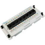 ICC Cat6 Ethernet Data Module 8 Port front view for residential networking