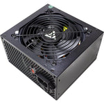 Apevia Venus 450 Watt ATX power supply front view showcasing the protective black wire fan grill.
