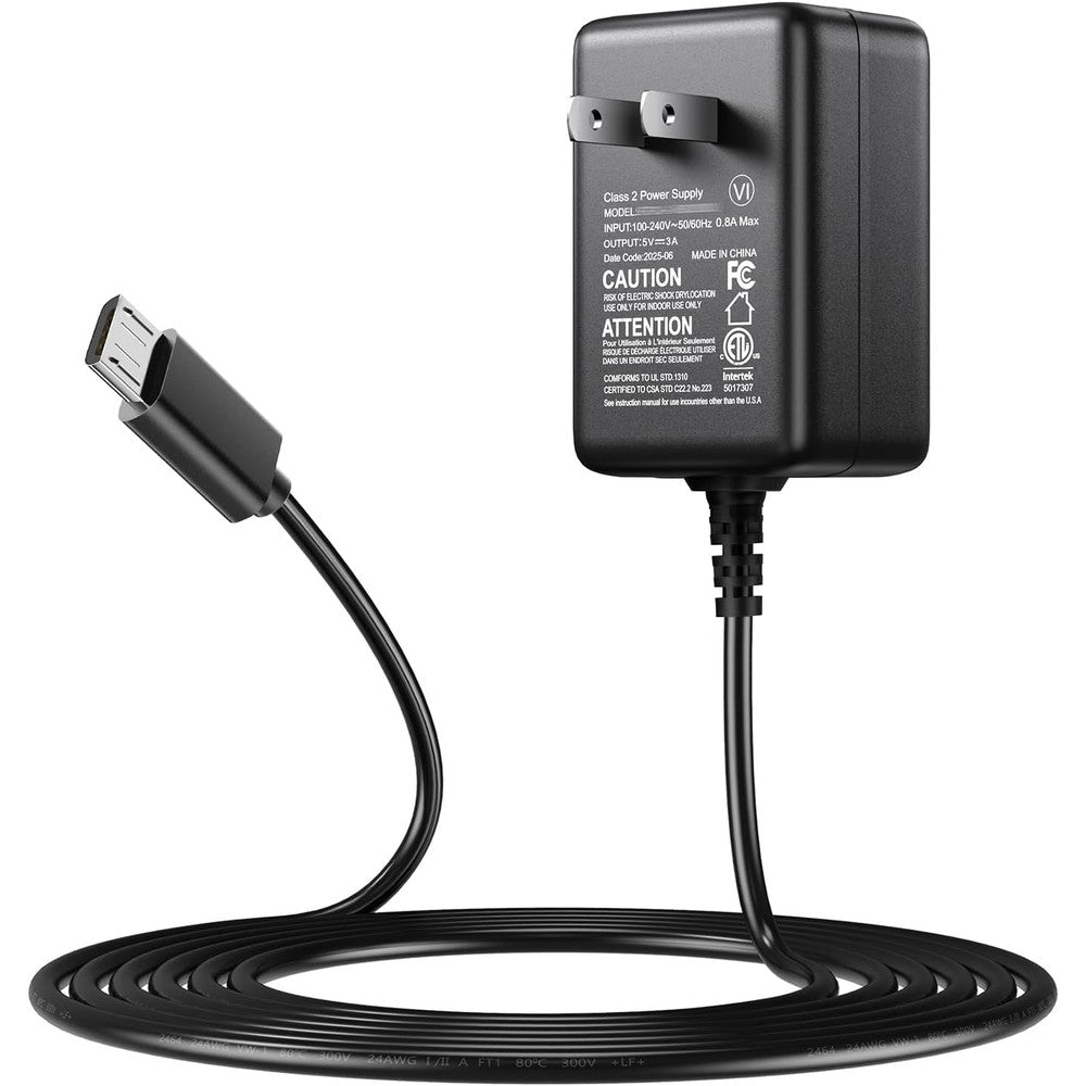 SoulBay Raspberry Pi power supply front view showing the wall adapter plug