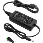 ALITOVE 24V 3 Ampere 72 Watt AC to DC adapter power supply front view showing sleek black casing and cord