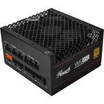 Rosewill VMG 850 Watt power supply unit front view highlighting premium modular cable interface