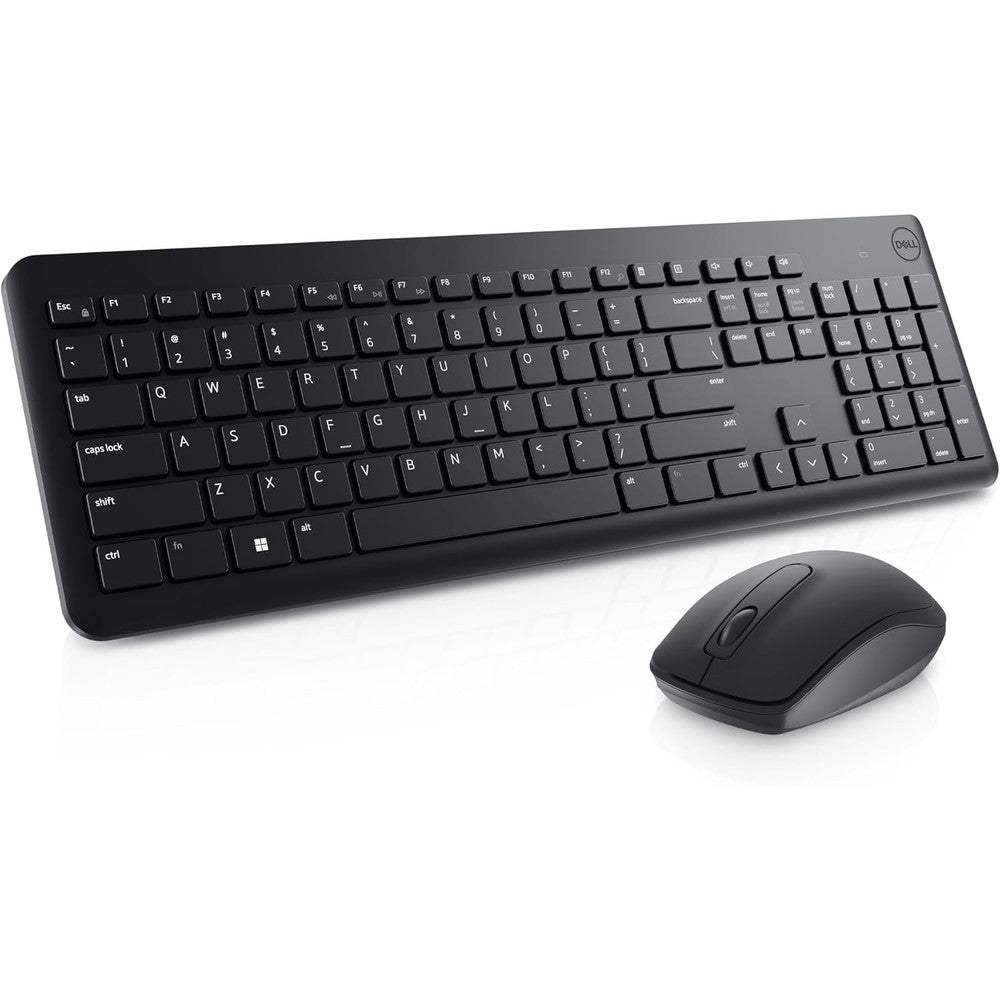 Dell wireless keyboard and mouse combo front view black
