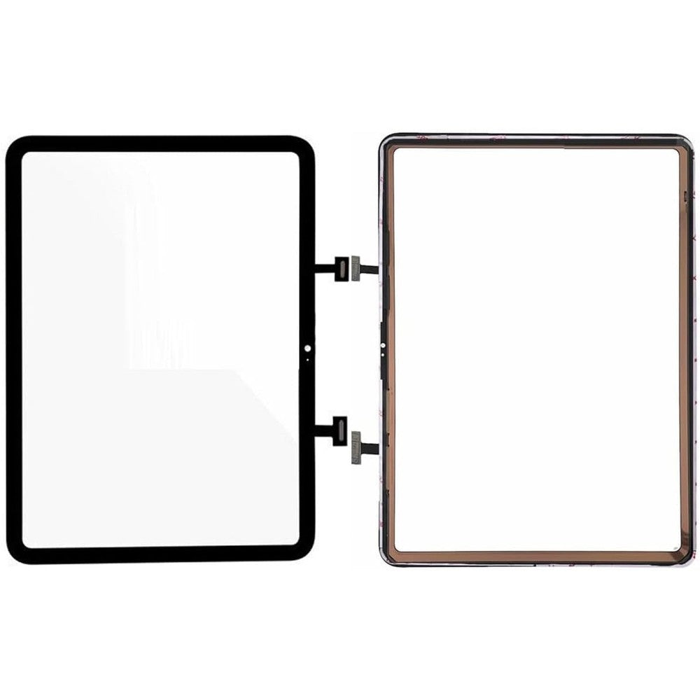 ePartSolution iPad Eleventh Generation screen replacement digitizer front view showing black bezels and touch flex cable connector.