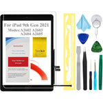 TPhaelay iPad 9th Generation screen replacement digitizer kit front view with tools