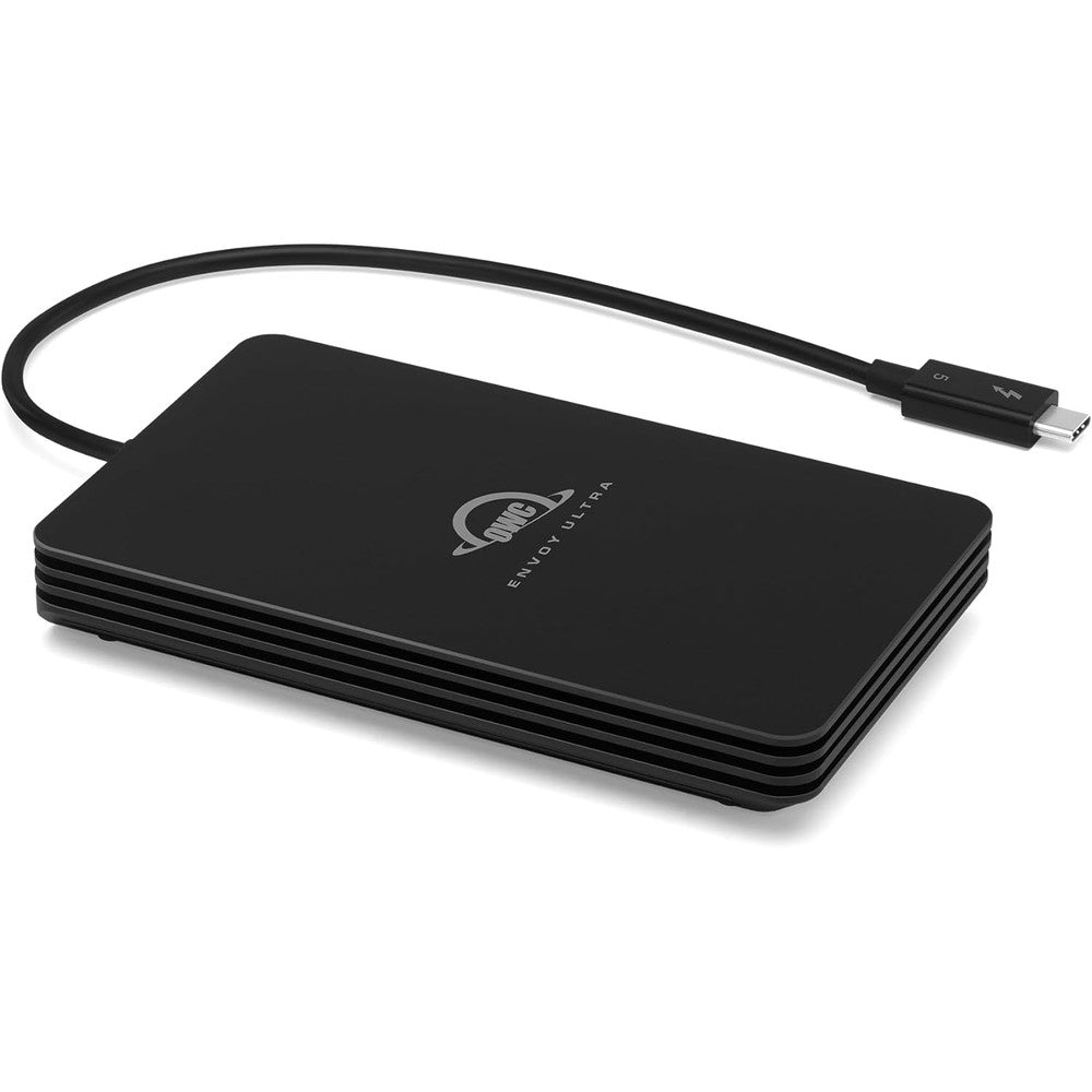 OWC Envoy Ultra Thunderbolt 5 Portable SSD front view premium external storage