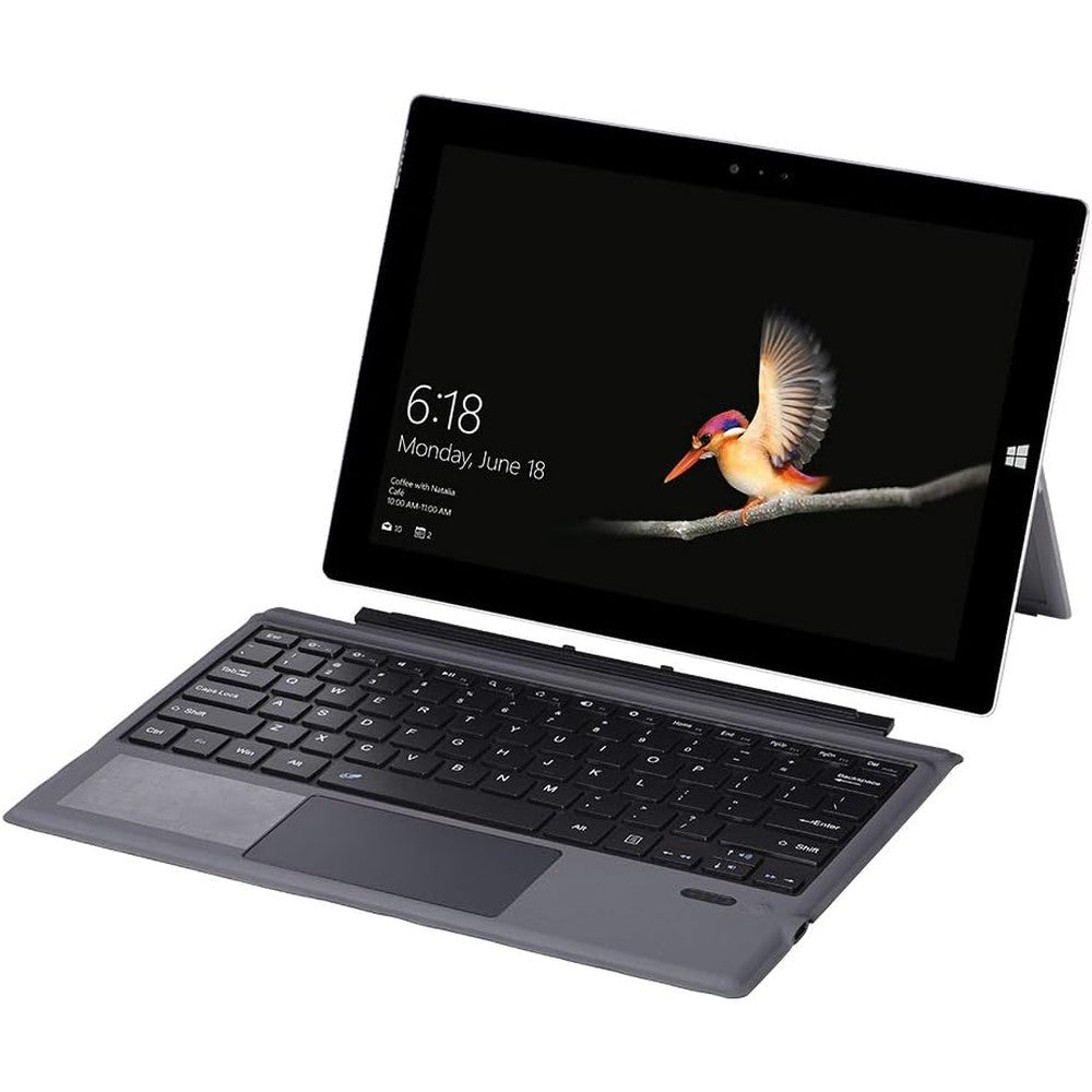 Gracemind EDUPUP Bluetooth 5.3 keyboard front view showcasing the full key layout and trackpad layout