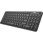 Arteck HB305-2 multi-device bluetooth keyboard front view showcasing slim profile and numeric keypad