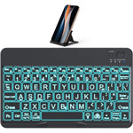 OMOTON Large Print Bluetooth Keyboard front view showing high contrast enlarged keycaps for iPad