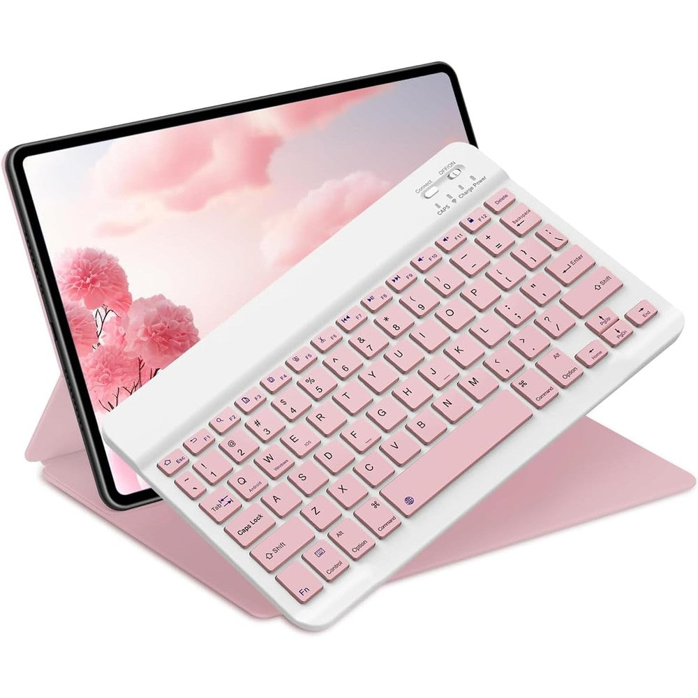 NOOX universal wireless bluetooth keyboard front view showcasing the ultra slim layout and keys.
