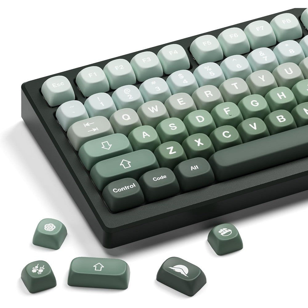 HITIME XVX Matcha Wagashi PBT Keycaps custom mechanical keyboard layout.