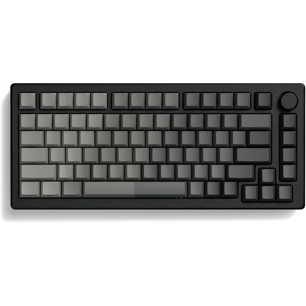 Dagaladoo double shot PBT keycaps gradient grey front view showing full 121 keys set layout