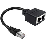 Fantia RJ45 Ethernet splitter adapter front view