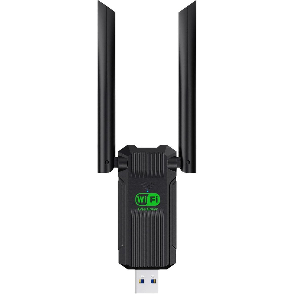 Szyafei 1300Mbps USB WiFi adapter front view for desktop PC.