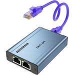 MT-VIKI 1 to 2 Ethernet Splitter front view for network expansion