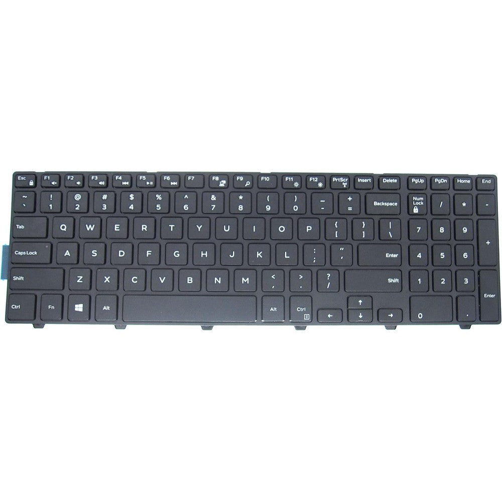 LeFix replacement non backlit keyboard front view showing standard US QWERTY layout with numeric keypad.