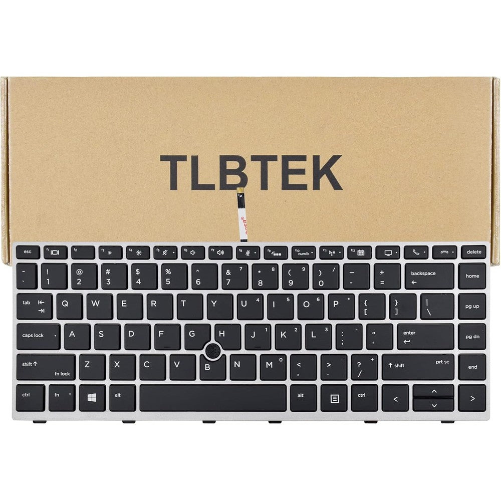 TLBTEK Backlight Keyboard Replacement For HP EliteBook front view