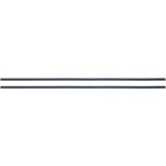 Jingelmall replacement bottom rubber feet front view of two black laptop bumper strips