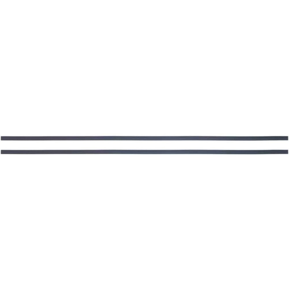 Jingelmall replacement bottom rubber feet front view of two black laptop bumper strips